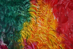 The Grasses They Fall and Lie As They Fall:  Contemporary Abstract Oil Painting