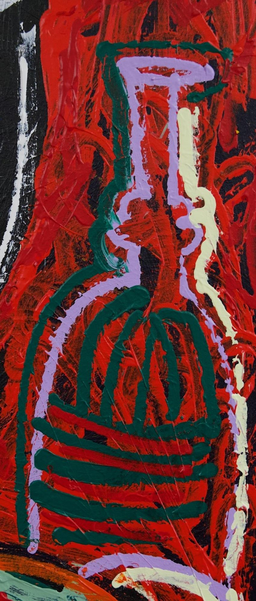 Vigneron:  Pittura ad olio neo-espressionista contemporanea - Painting Neoespressionismo di Sax Berlin
