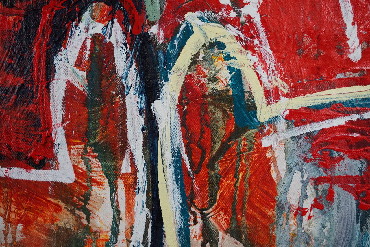 Washingtons Weisheit: keine Könige.  Contemporary Neo Expressionist Ölgemälde – Painting von Sax Berlin