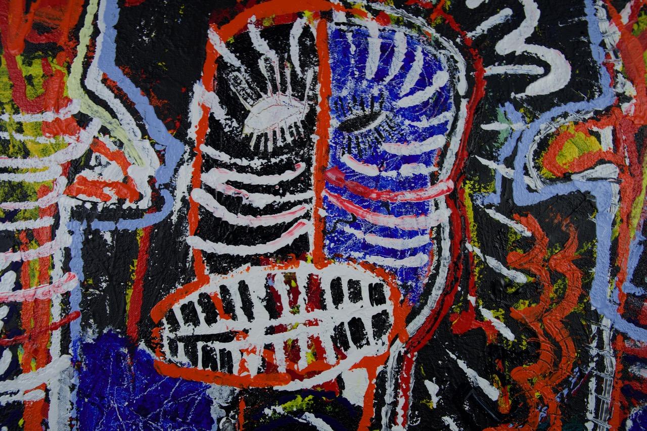 Wir kommen in Frieden:  Zeitgenössisches figuratives Gemälde – Painting von Sax Berlin