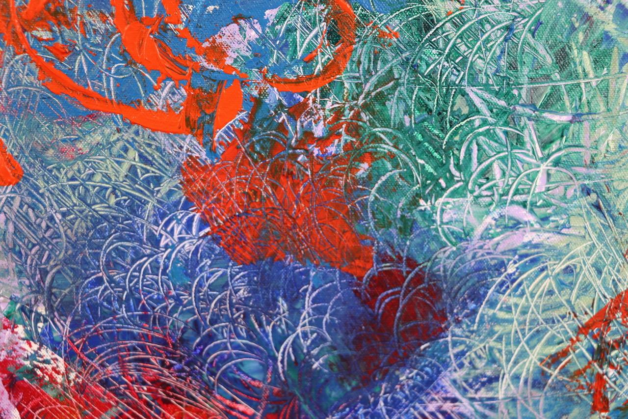 When Inspiration Peaks There Are Galloping Wild Horses. - Painting by Sax Berlin