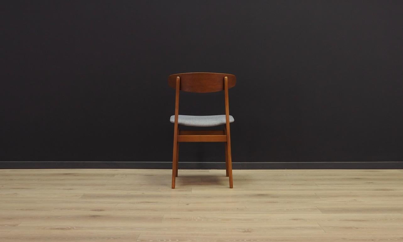 Fabric Sax Chairs Vintage Danish Design 60 70
