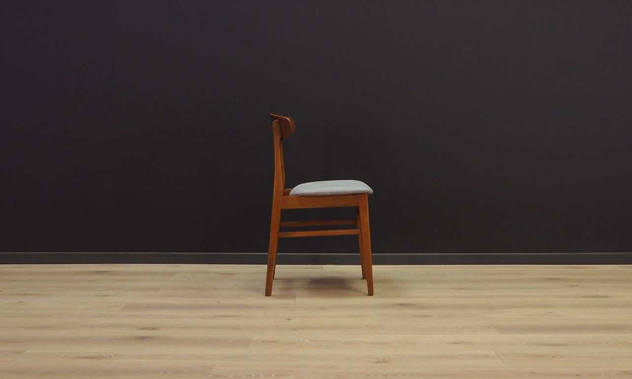 Woodwork Sax Chairs Vintage Danish Design 60 70
