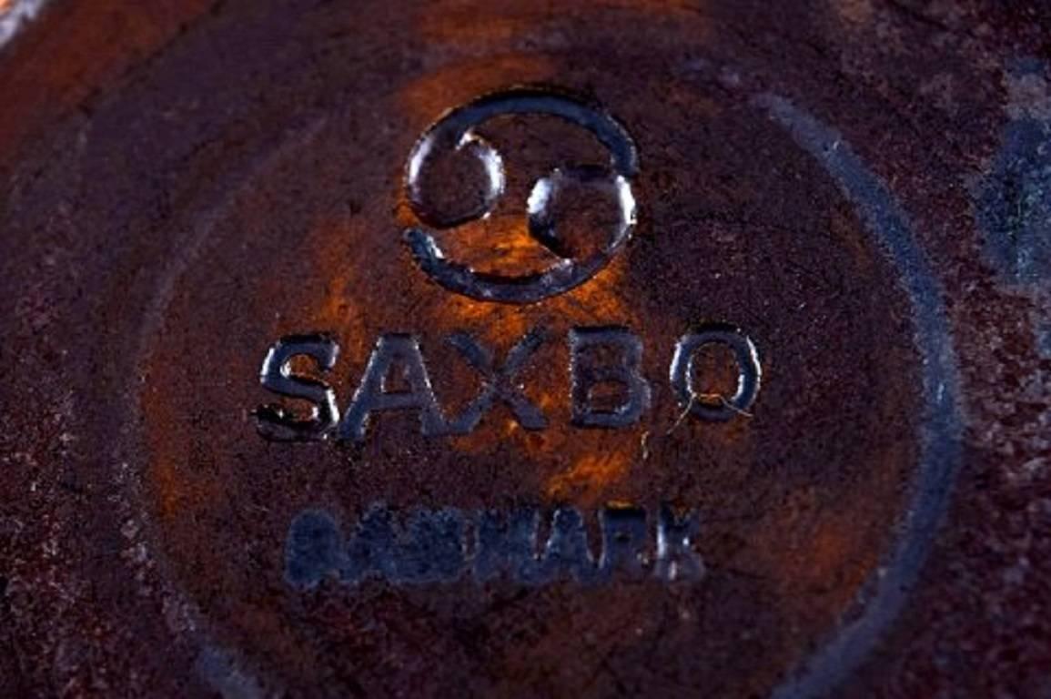 Saxbo, Ceramic Jug, Beautiful Glaze, Stamped, Ying Yang 1