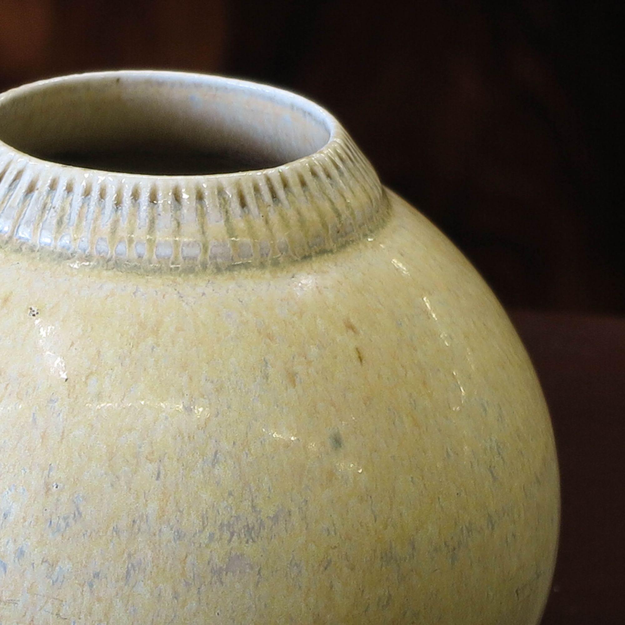 Scandinavian Modern Saxbo Danish Ceramic Stoneware Vase For Sale