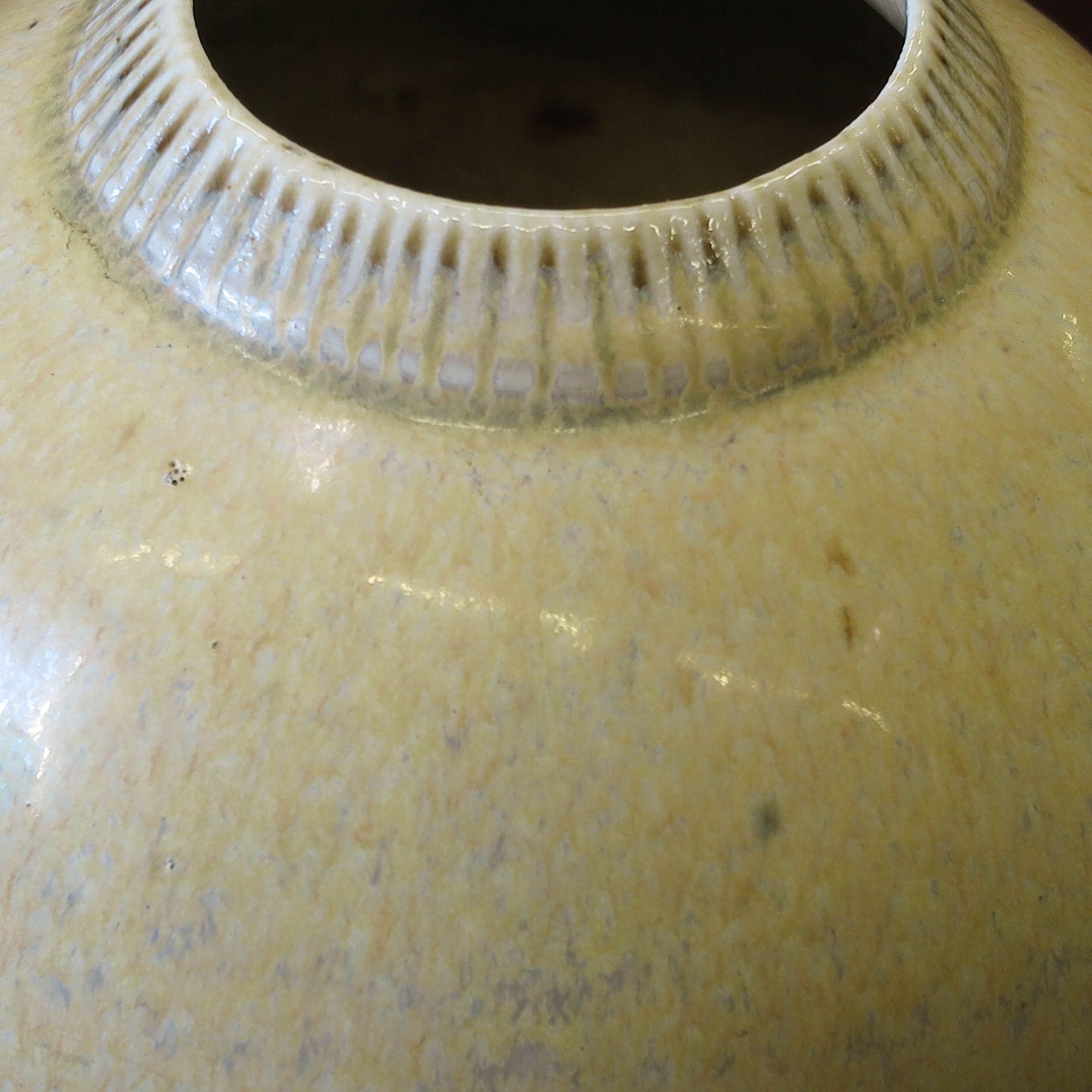 Saxbo Danish Ceramic Stoneware Vase In Excellent Condition For Sale In Oakland, CA