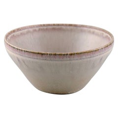 Saxbo, Denmark. Bowl in Glazed Ceramics, Beautiful Eggshell Glaze, 1950s
