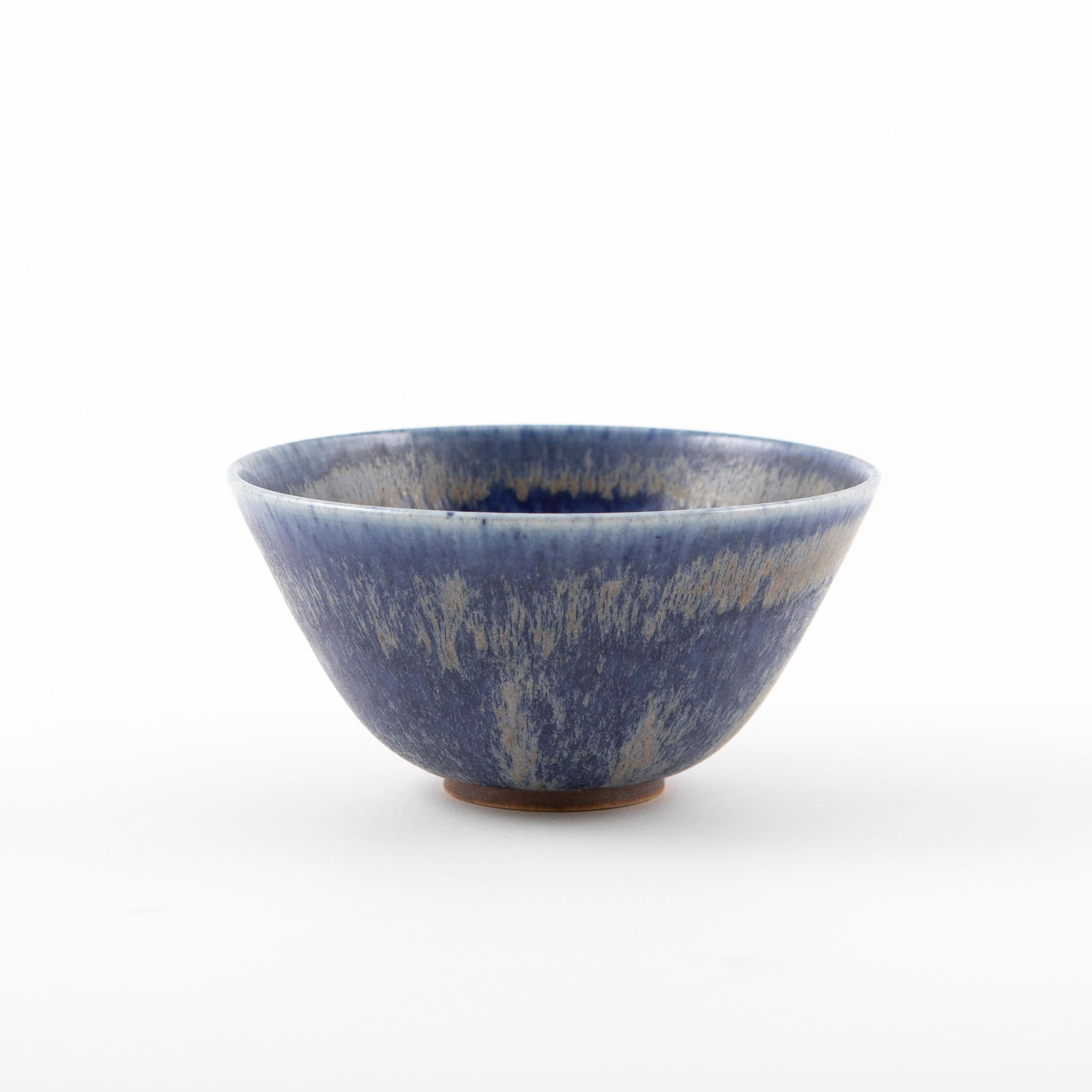 Scandinavian Modern Saxbo Glazed Stoneware Bowl For Sale