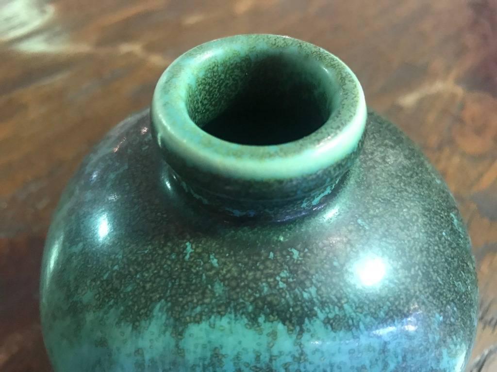 Mid-20th Century Saxbo Glazed Stoneware Vase/Vessel by Danish Designer Eva Staehr Nielsen