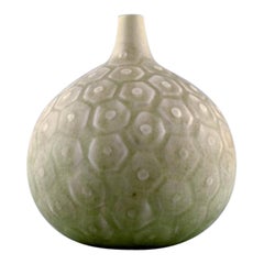 Saxbo, Large round vase with geometric pattern, 1940s-1950s.