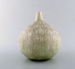 Saxbo, Large round vase with geometric pattern, 1940s-1950s.