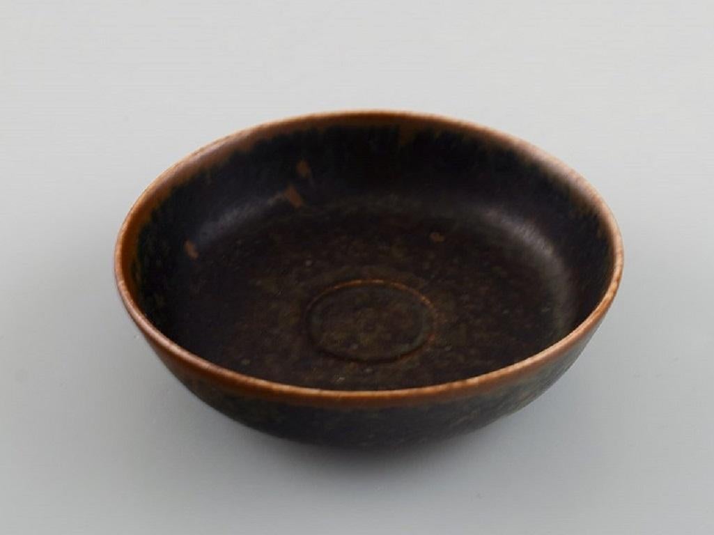 Saxbo Miniature Bowl in Glazed Ceramics, Mid-20th C. In Excellent Condition For Sale In Copenhagen, DK