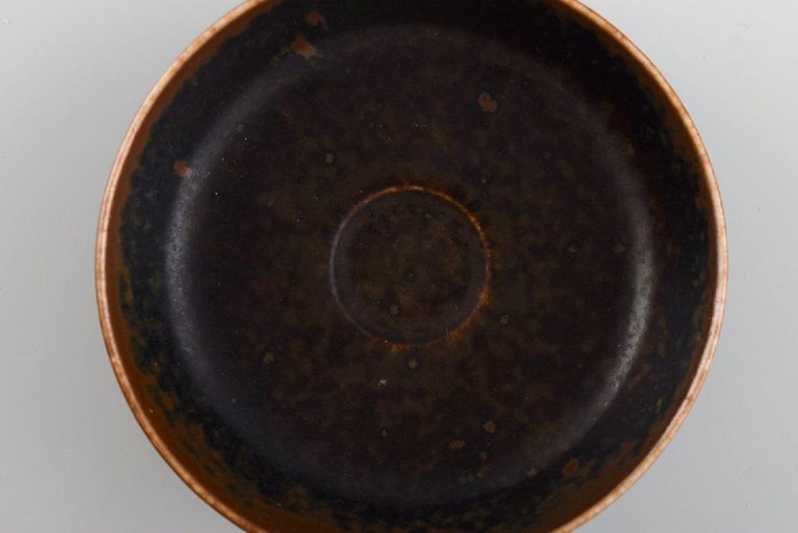 20th Century Saxbo Miniature Bowl in Glazed Ceramics, Mid-20th C. For Sale