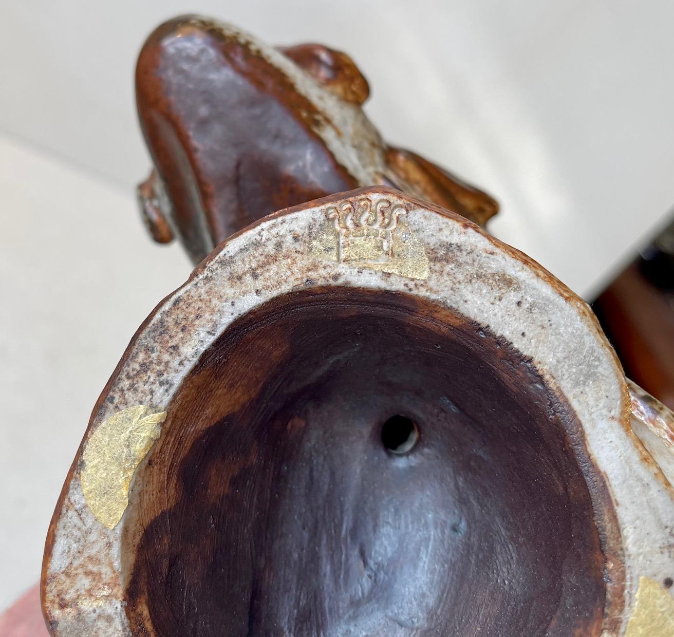 Skulptur eines Drachenfischs aus Saxbo-Steinzeug von Hugo Liisberg im Angebot 2