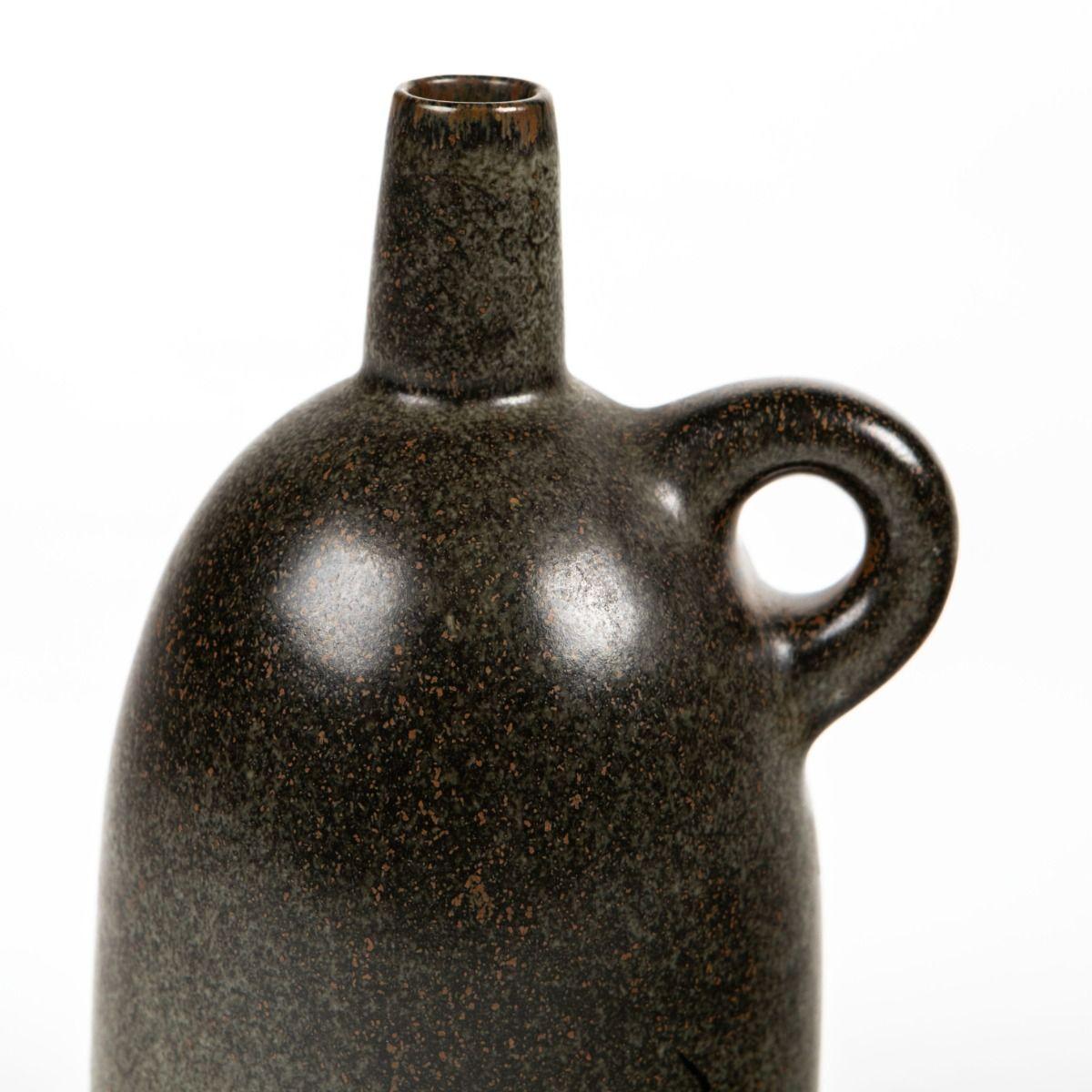 Saxbo Stoneware Pitcher with Rich Brown Glaze by Erik Rahr, Denmark For Sale 1