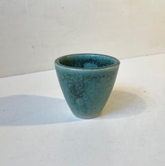 Saxbo Stoneware Sample in Green Glaze, 1950s