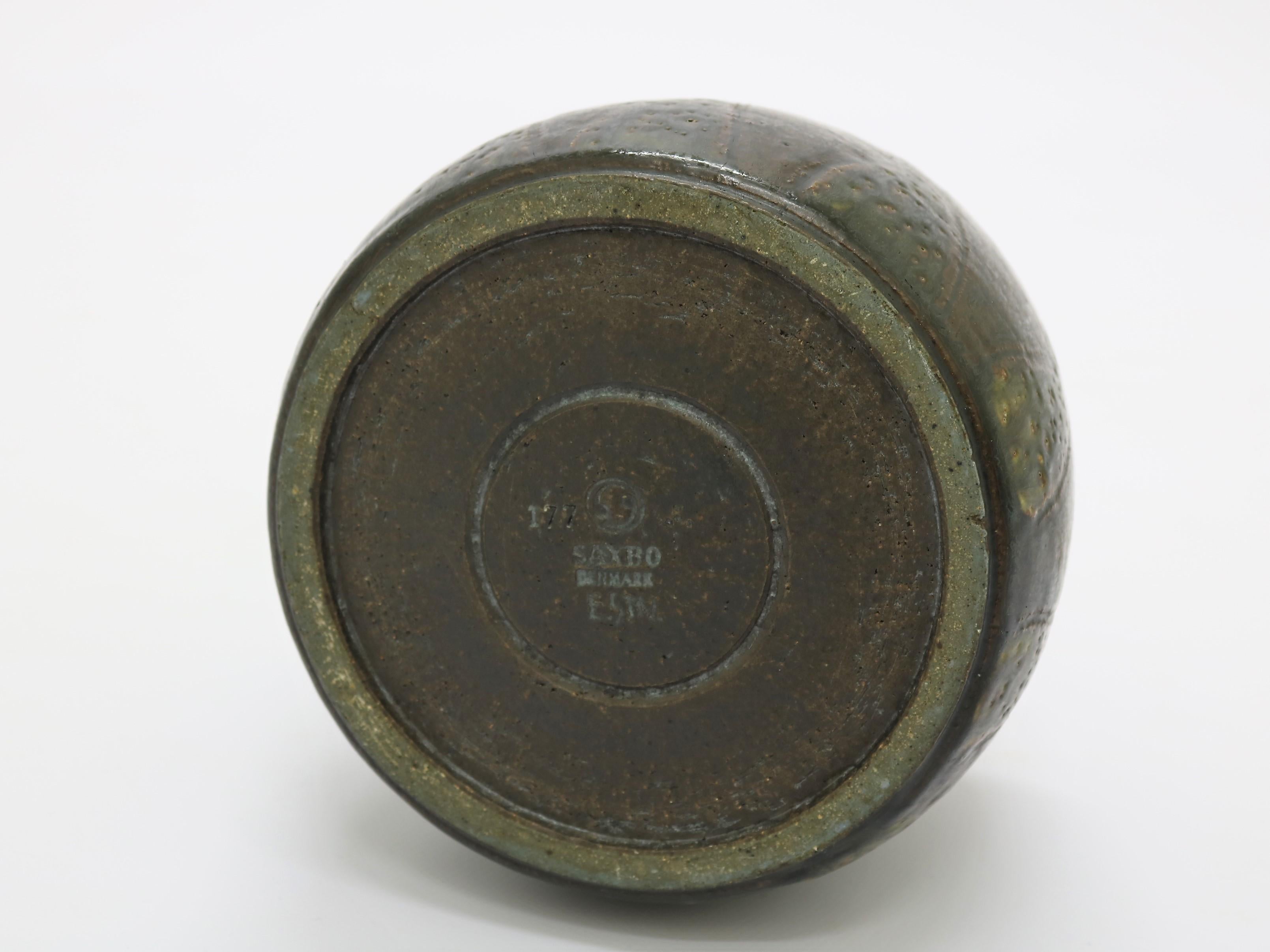 Danish Saxbo Stoneware Vase by Eva Staehr Nielsen, Denmark, 1960s