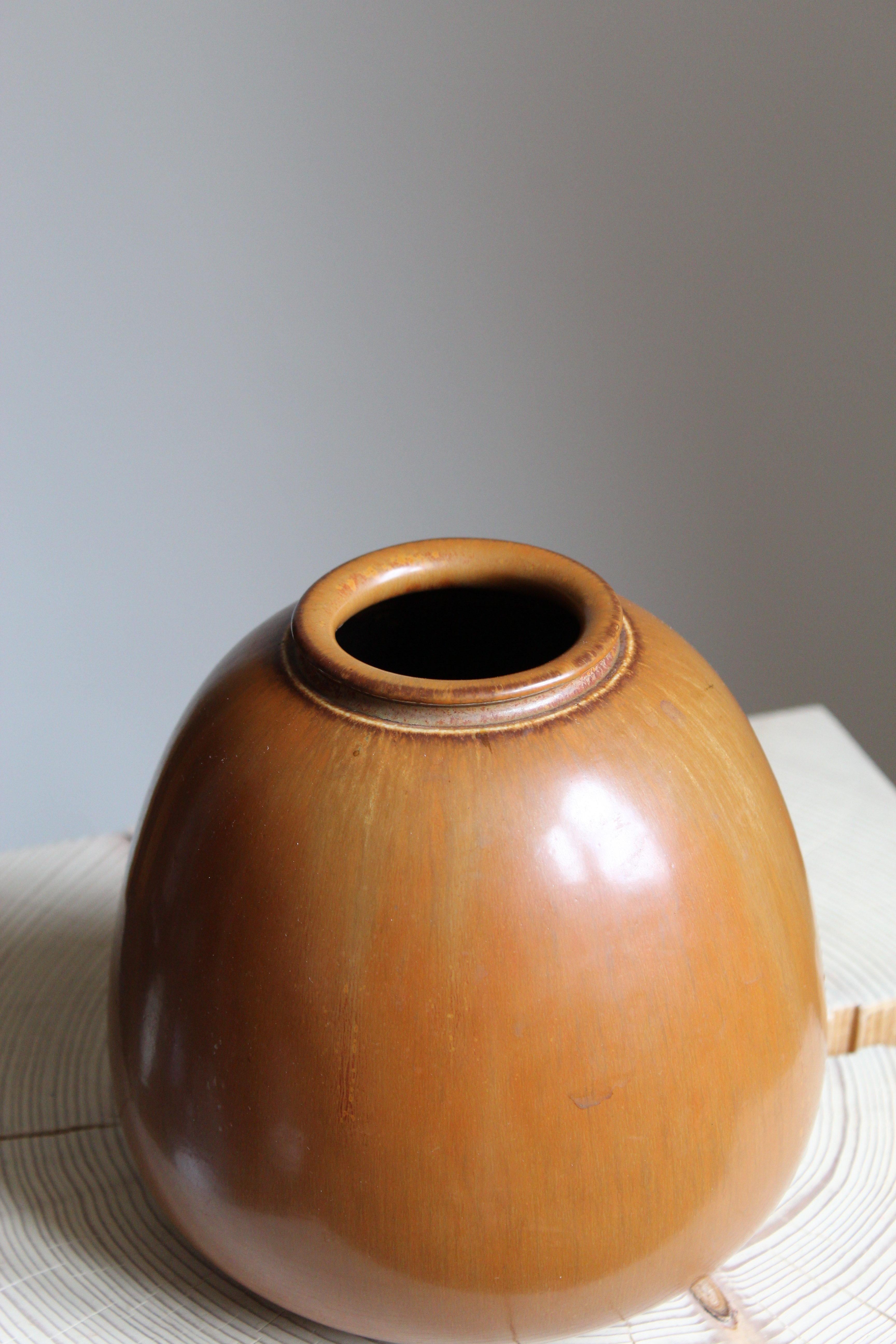 Danish Saxbo, Vase, Glazed Stoneware, Saxbo, Denmark, 1950s