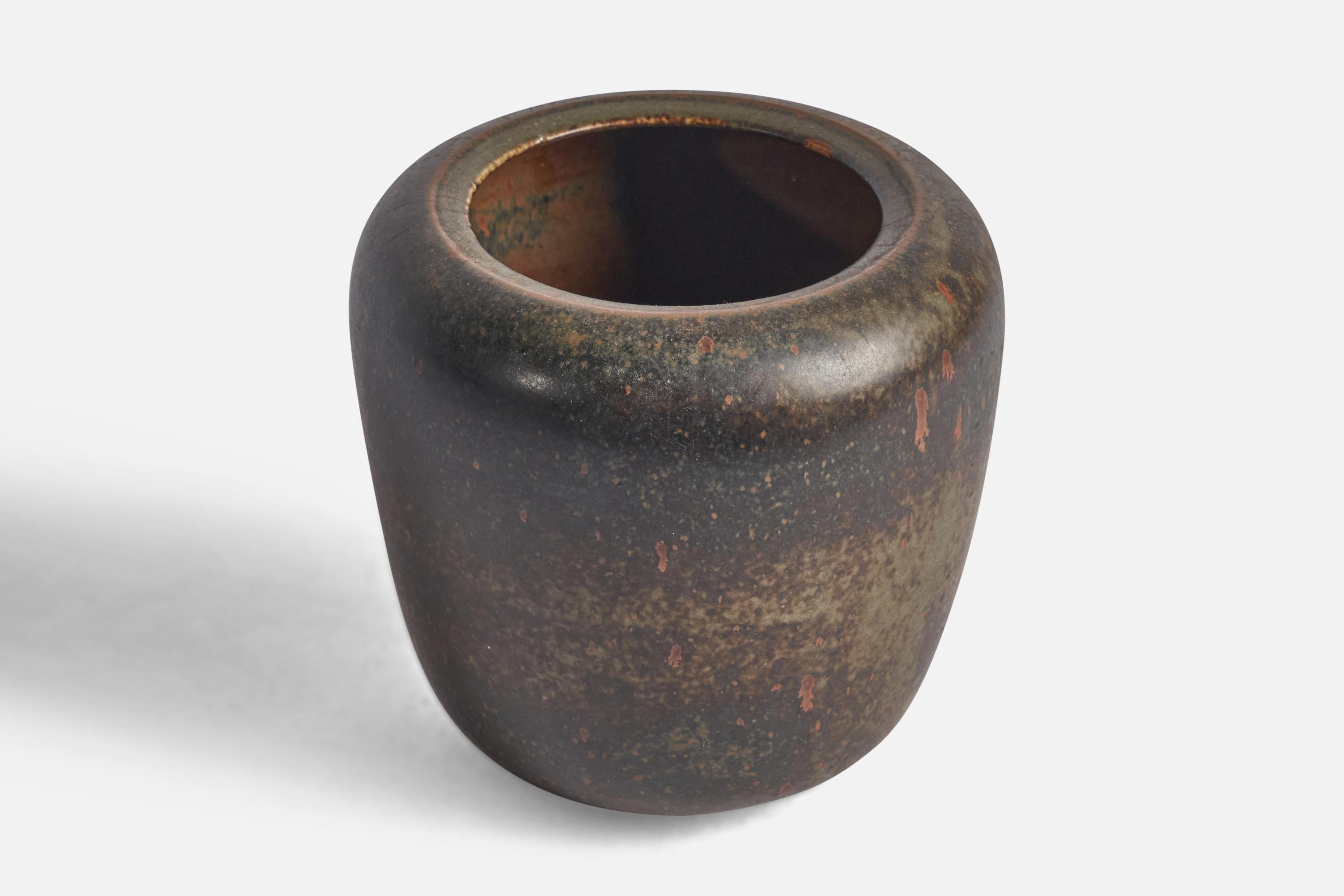 Mid-Century Modern Saxbo, Vase, Stoneware, Denmark, 1950s For Sale