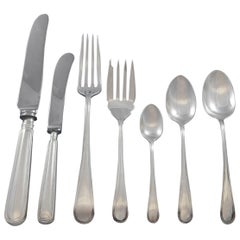 Saxon by Birks Canada Sterling Silver Flatware Set for 8 Service 63 Pieces