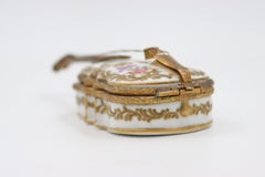 Saxon Porcelain and Gilt Bronze Box, Meissen