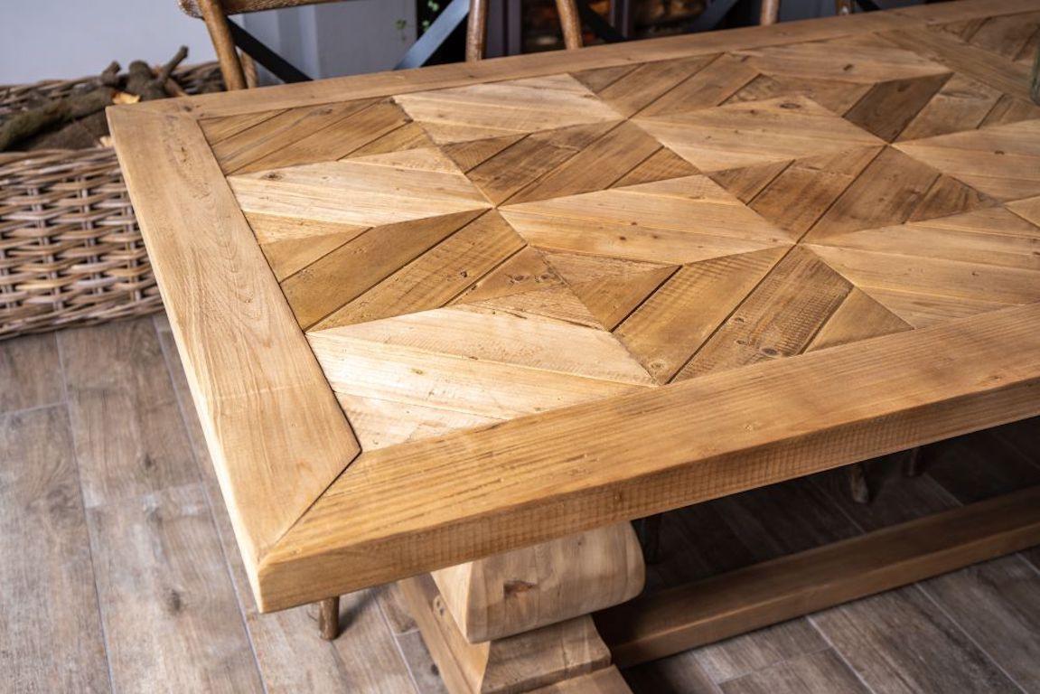 Saxton Reclaimed Pine Dining Table, 20th Century For Sale 9