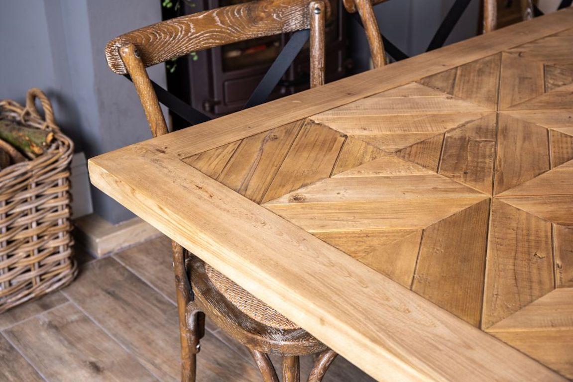 Saxton Reclaimed Pine Dining Table, 20th Century For Sale 11