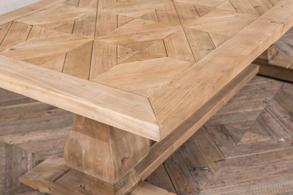 Saxton Reclaimed Pine Dining Table, 20th Century For Sale 12