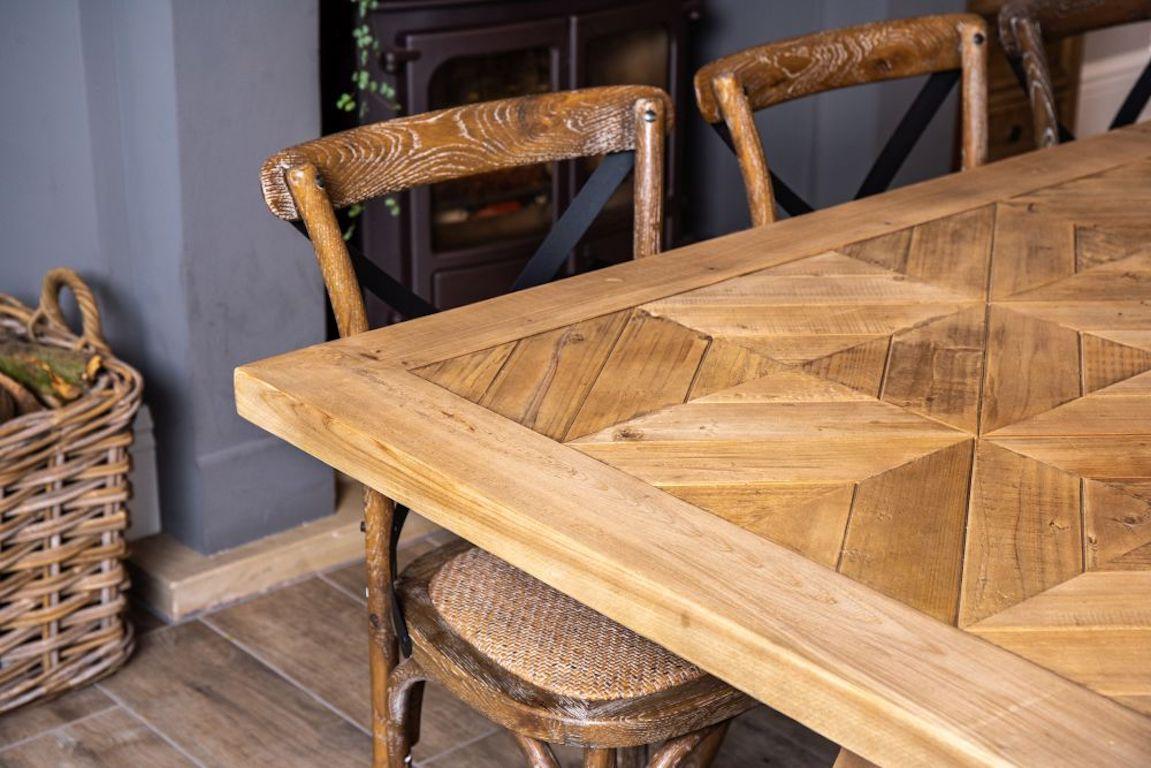 Saxton Reclaimed Pine Dining Table, 20th Century For Sale 2