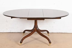 Saybolt Cleland Georgian Mahogany Pedestal Dining Table, Newly Refinished
