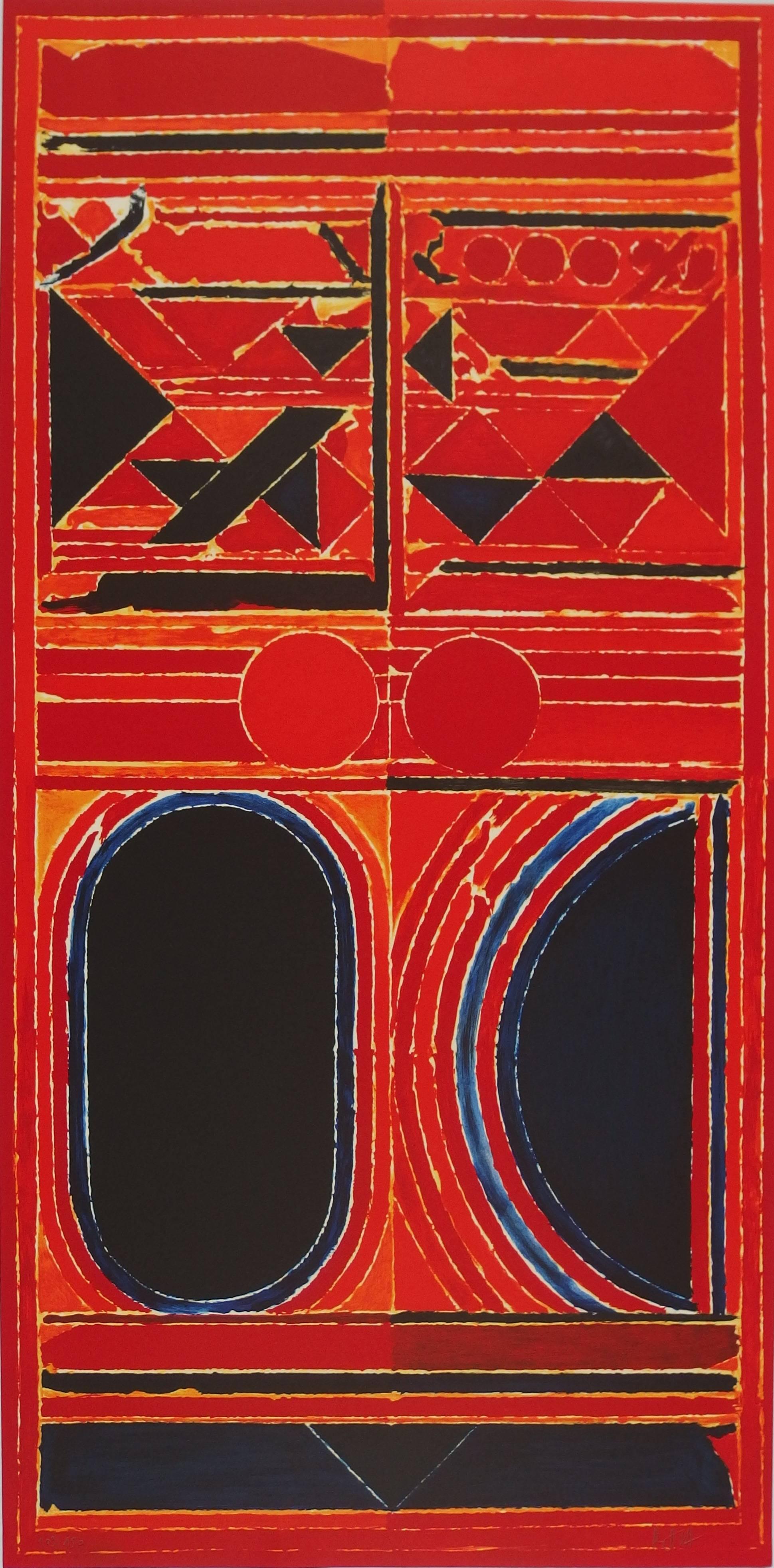 Sayed Haider Raza Abstract Print - Duality - Original handsigned lithograph - 150 copies (INDIA)