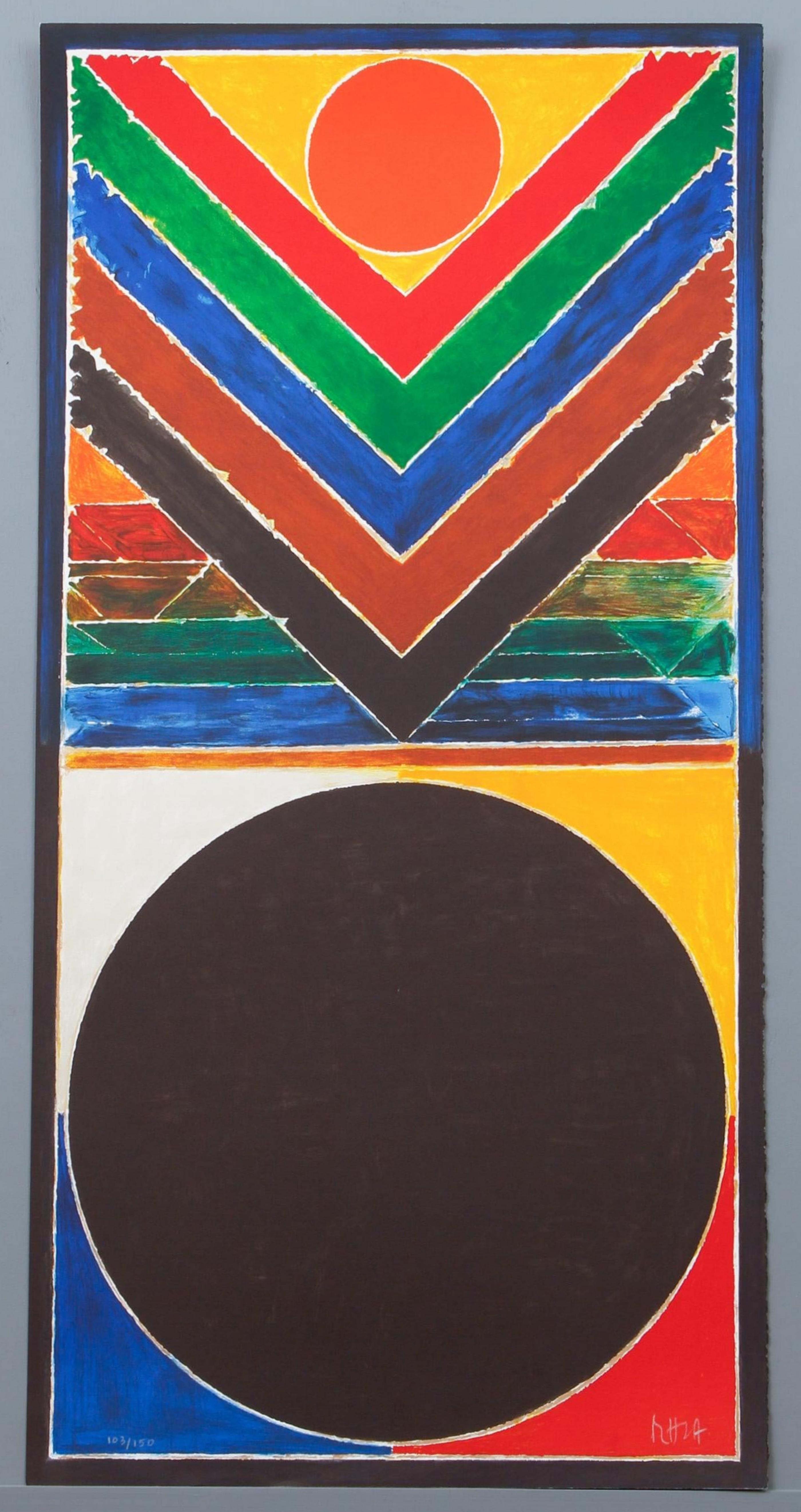 Tree and Bindu - Print by Sayed Haider Raza