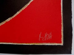 Tree and Bindu - Lithographie originale signée à la main - 150 exemplaires