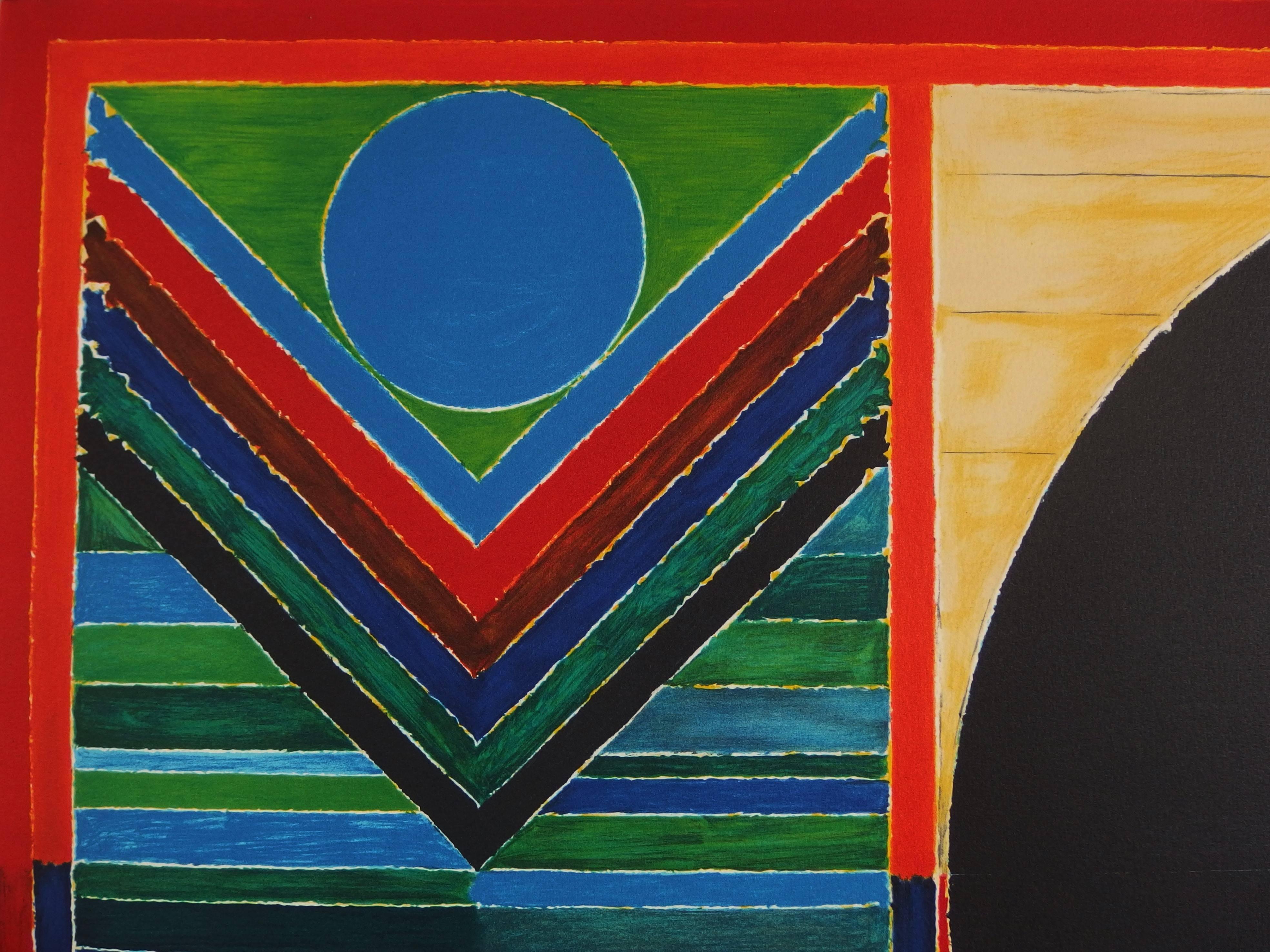 Tree, Bindu & Five Elements - Original handsigned lithograph /150 copies #INDIA For Sale 1