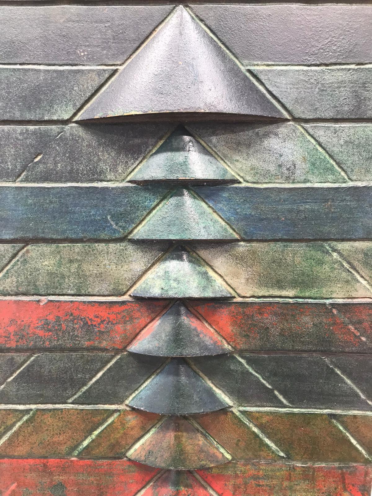 Triangles - Sculpture de Sayed Haider Raza