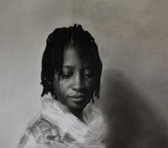 Permettimi -21° secolo, Contemporaneo, Ritratto figurativo, Bianco e nero, Amore