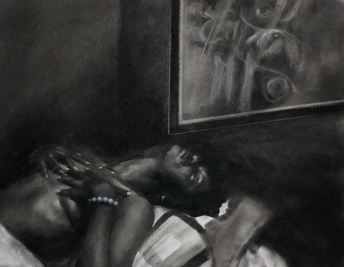 Dénudée, palabra francesa que significa desnuda, es evidentemente una pieza contemplativa, de pasión, intimidad y elegancia, describe la apariencia y la naturaleza femeninas en un solo caso, la comodidad y la seguridad son una, pero el estado del