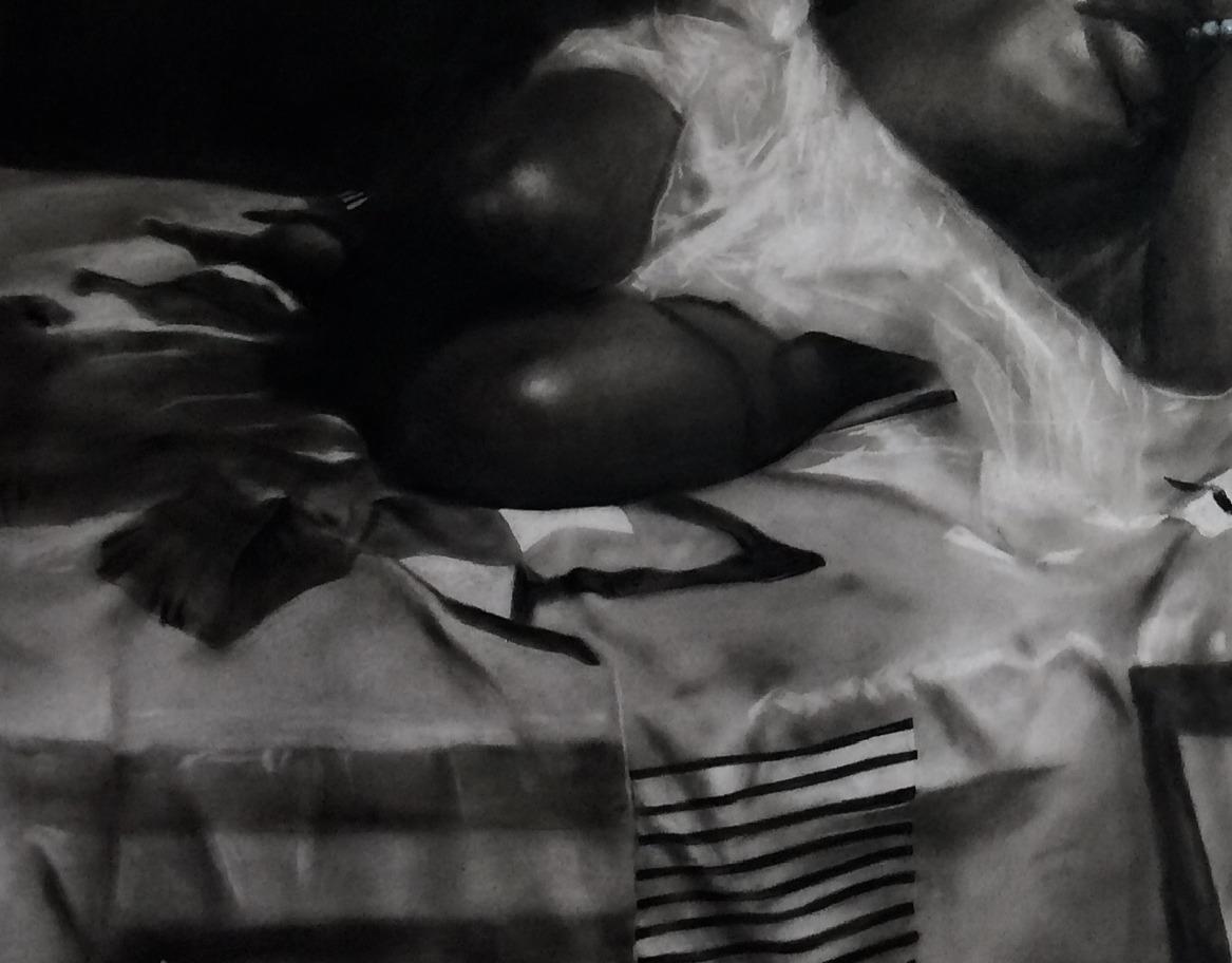 Dénudée (Desnuda) - Siglo XXI, Contemporáneo, Realismo Figurativo, Desnudo, Dibujo en venta 1