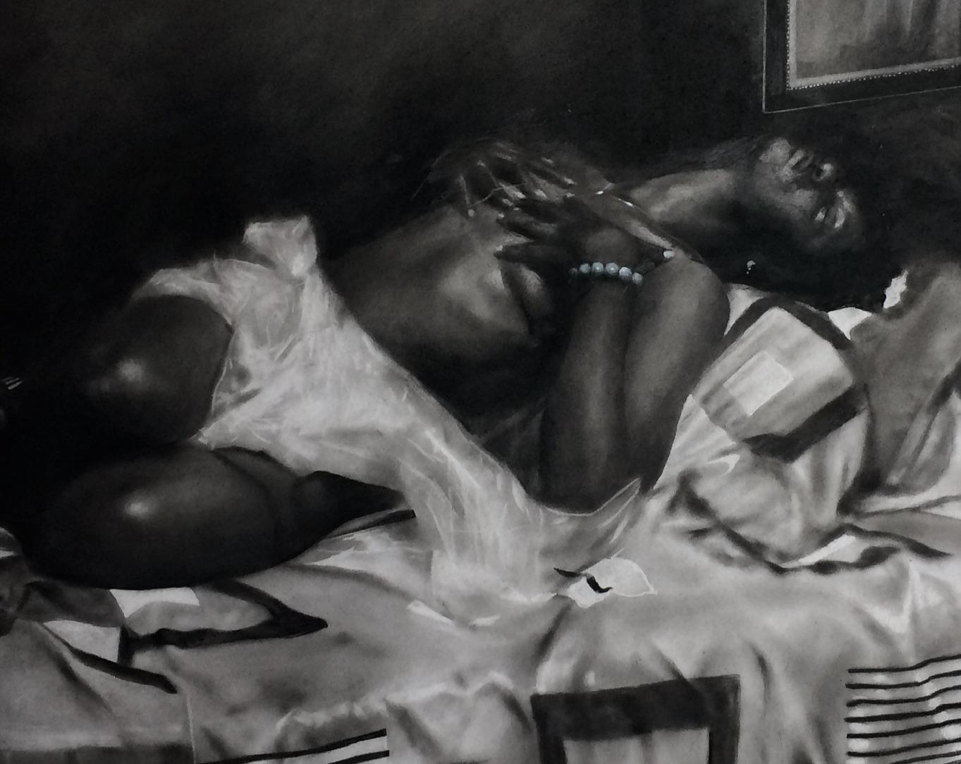 Dénudée (Desnuda) - Siglo XXI, Contemporáneo, Realismo Figurativo, Desnudo, Dibujo en venta 3