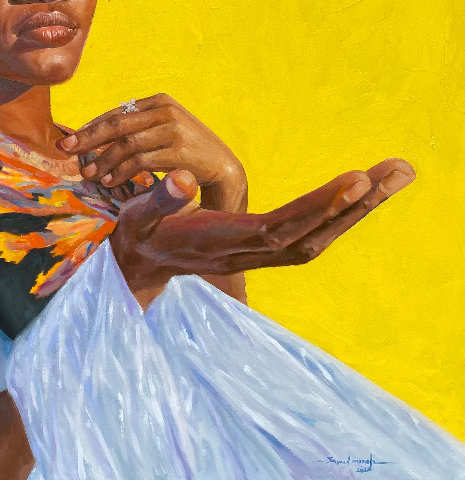 Procedimiento de envío
Se envía en un tubo bien protegido.
Esta obra es única, no es un grabado ni otro tipo de copia.
Acompañado de un Certificado de Autenticidad.

Sobre el artista
Sayeed Momoh es un pintor de estudio a tiempo completo afincado en