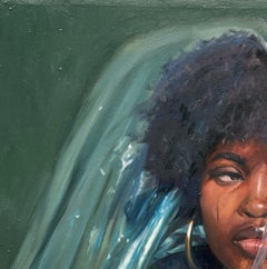 Closure - 21st Century, Contemporary, Figurative Portrait, Oil, Women in Fashion