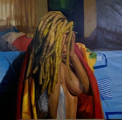 Hora del Secreto - Siglo XXI, Expresionista, Retrato Figurativo, Desnudo, Mujer