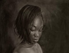 Shackled Freedom - 21st Century, Expressionist, Figurative Portrait, Nude, Women