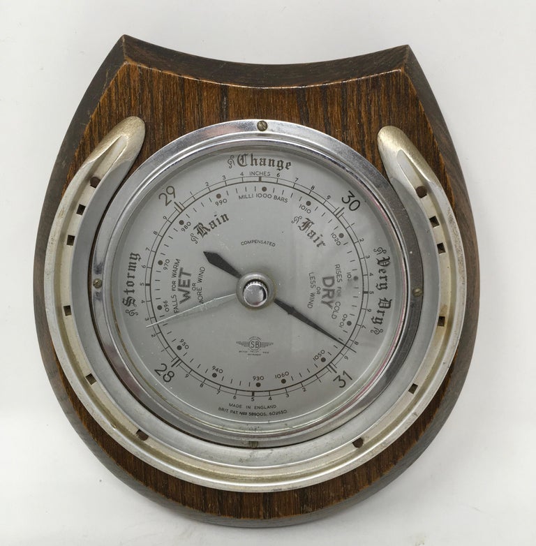 SB Shortland Smiths Horseshoe Barometer, circa 1940s at 1stDibs