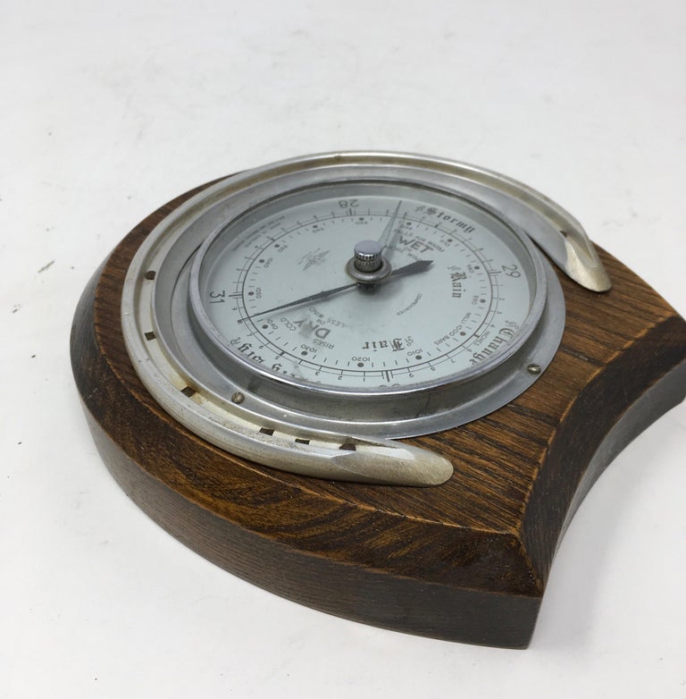 SB Shortland Smiths Horseshoe Barometer, circa 1940s at 1stDibs