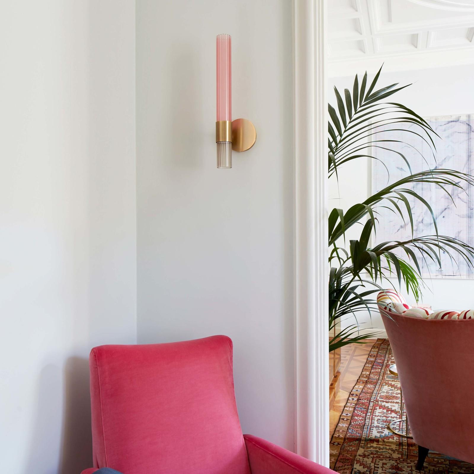Sbarlusc Pink Applique by Isacco Brioschi In New Condition In Milan, IT