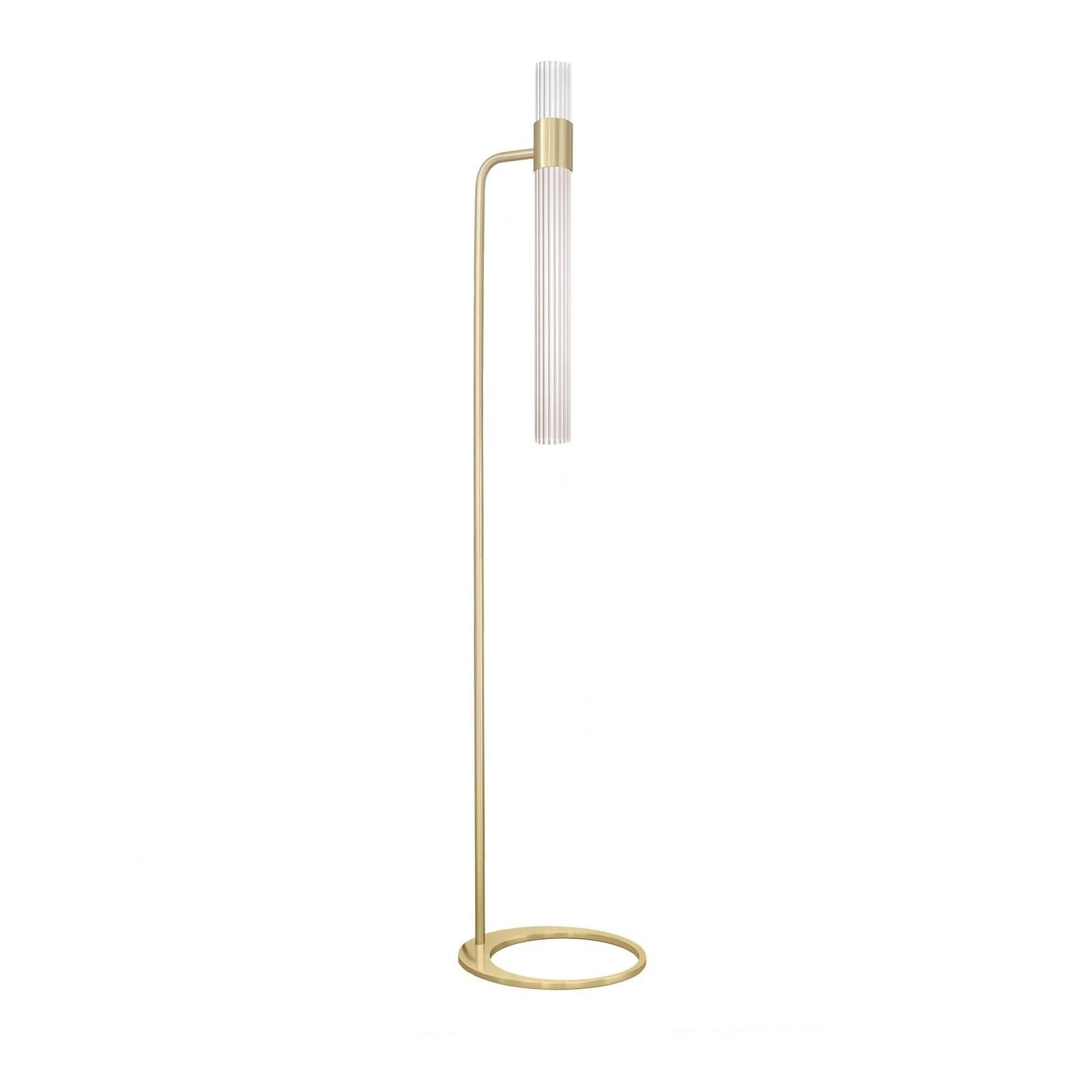 Italian Sbarlusc White Floor Lamp by Isacco Brioschi For Sale