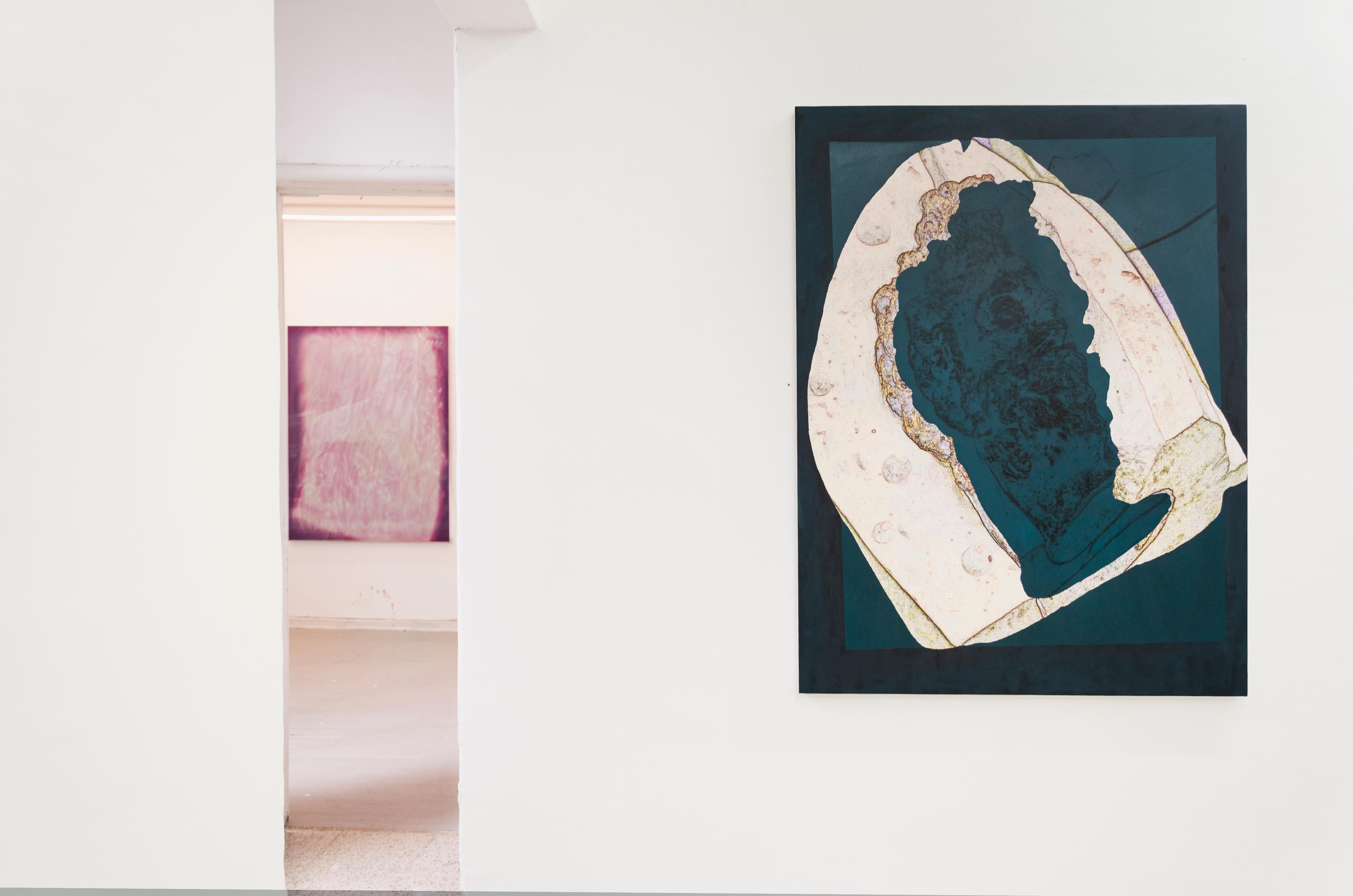 Abstract Painting de Sébastien Dosantos Capouet  - "Después de la imagen (Molde 1)" impresión uv contemporánea imagen abstracta