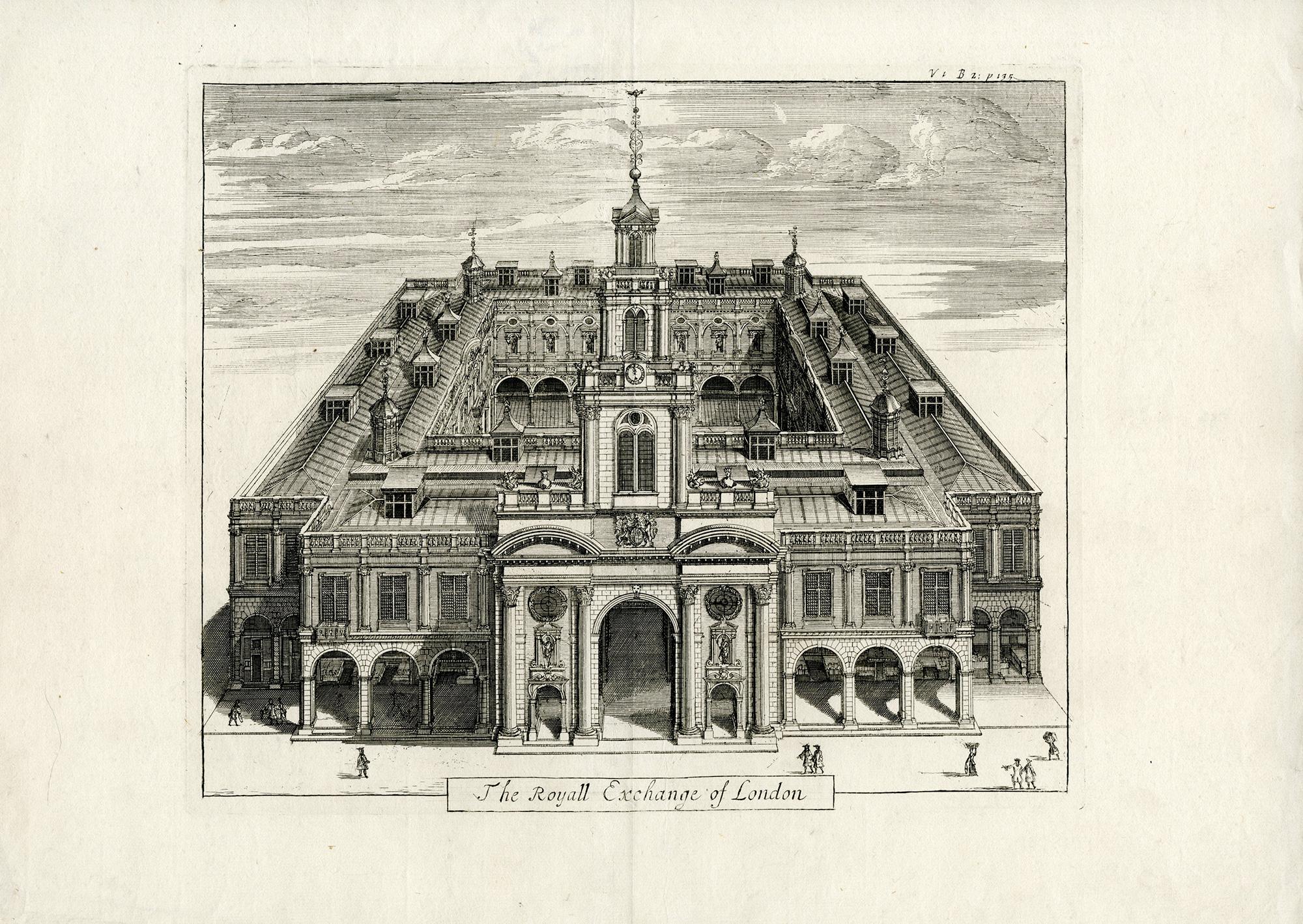 The Royal Exchange of London - Print by Sébastien Leclerc