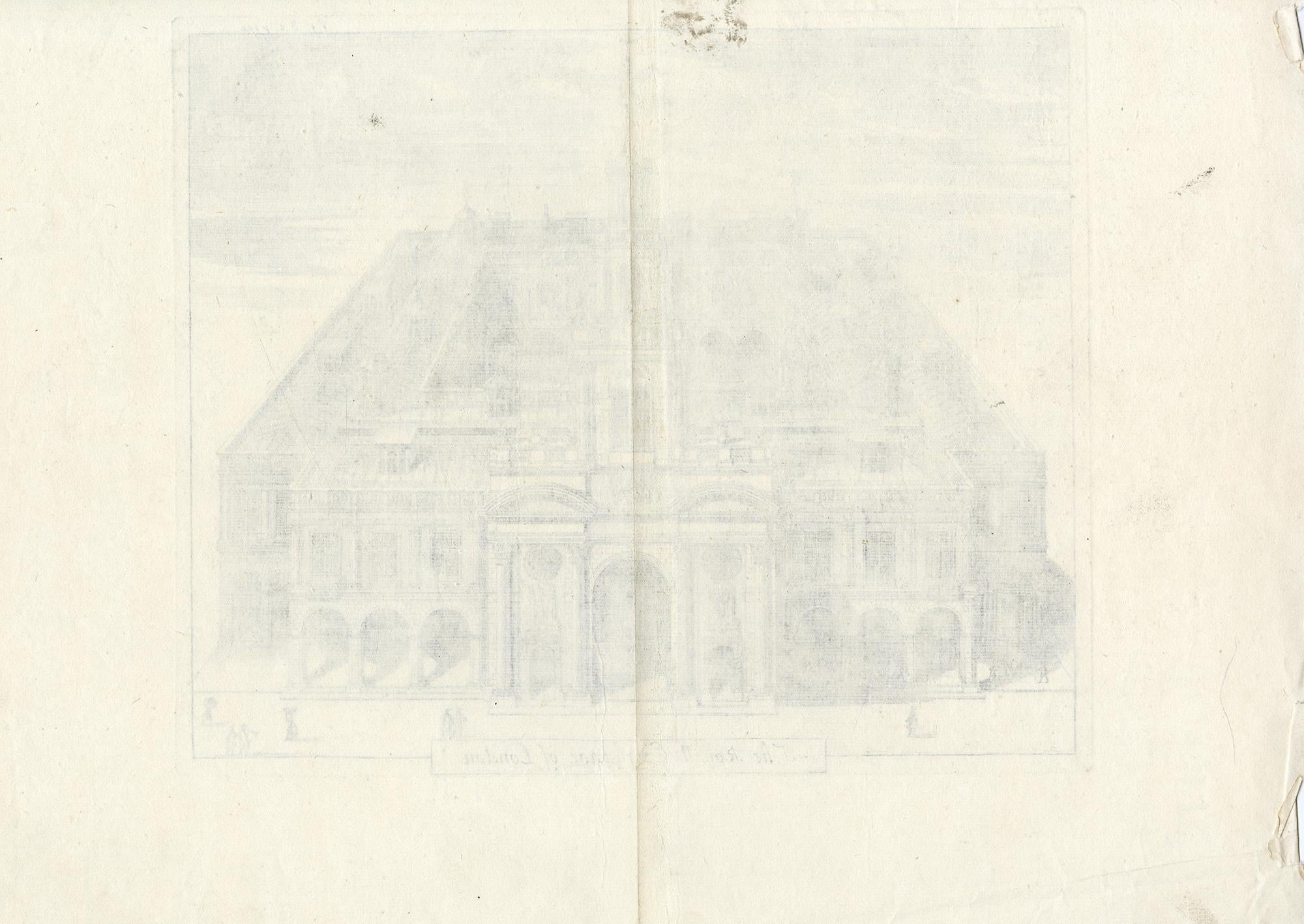 The Royal Exchange of London - French School Print by Sébastien Leclerc